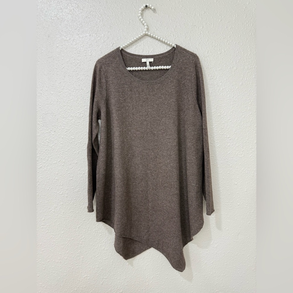 Joie Blown Long Sleeves Wool Cashmere Blend Asymmetric Tambrel Sweater Size M